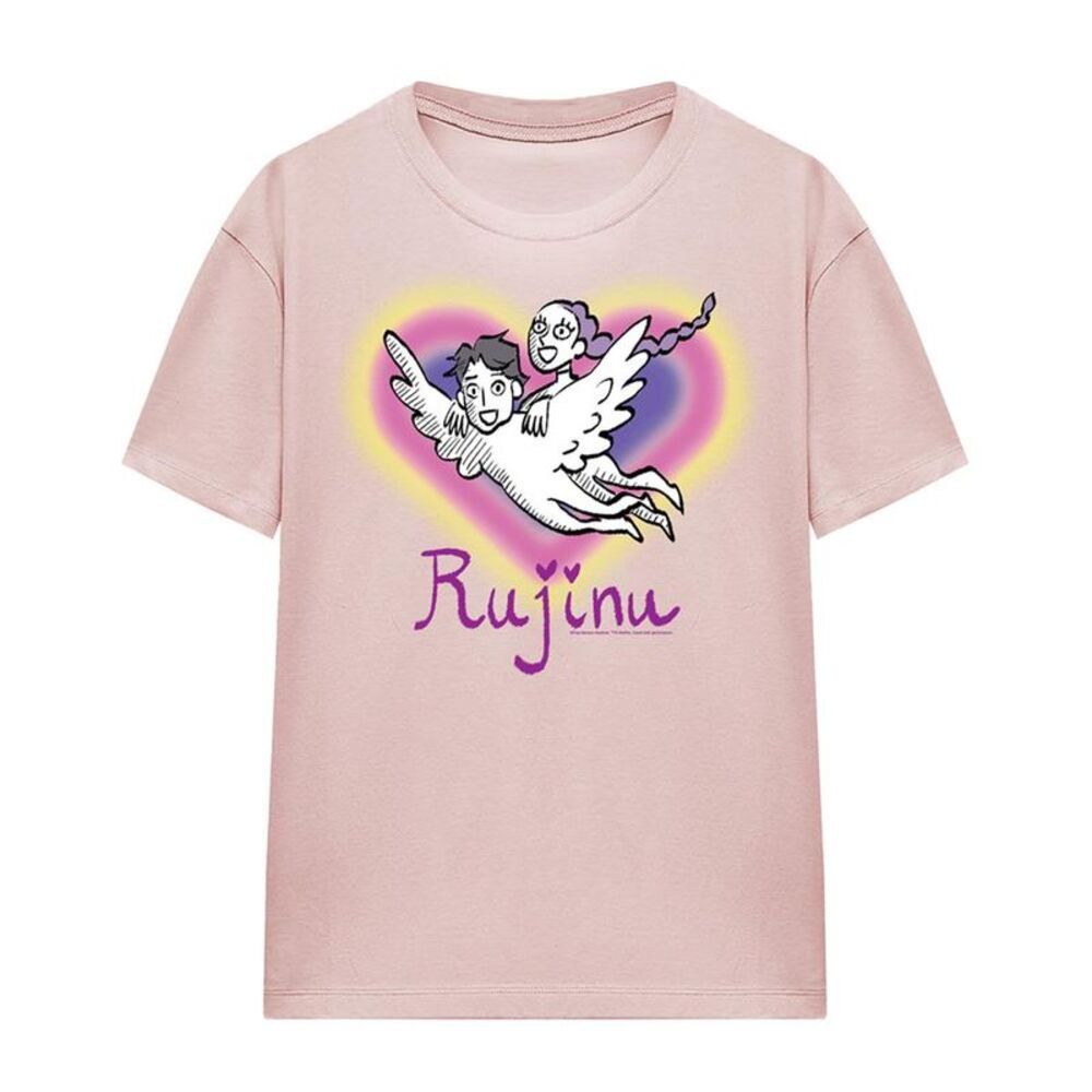 K-Pop Demon Hunters Womens/Ladies Huntrix Saja Boys Rujinu Heart T-Shirt / Pink